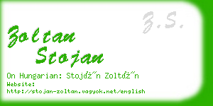 zoltan stojan business card